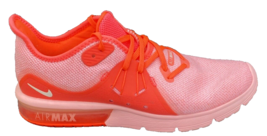Nike Shoes Women Size 9 Air Max Sequent 3 Hot Punch Pink Sneakers Run 90... - £27.60 GBP