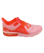 Nike Shoes Women Size 9 Air Max Sequent 3 Hot Punch Pink Sneakers Run 90... - £26.67 GBP