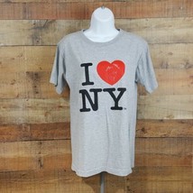 I Love New York T-Shirt Gray Size Small TD3 - £6.60 GBP
