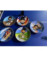Vintage Red Skelton Lot of 5 Porcelain Plates 1982-1984  Signed Genuine ... - $69.29