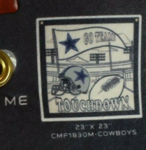 NFL Color Me Felt 23 x 23 Brass Grommet Banner Dallas Cowboys - £7.48 GBP