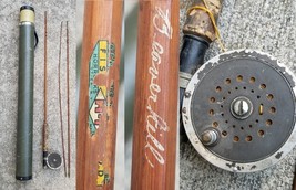 Vintage bamboo fly fishing rod reel &amp; carrying case Horrocks &quot;Beaverkill&quot; - $249.99