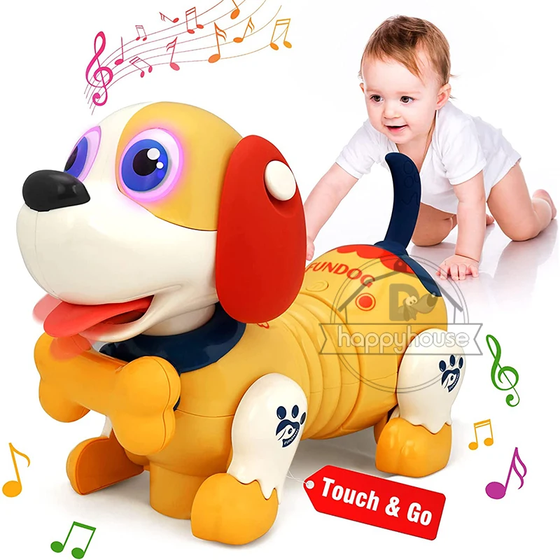 Crawling Crab Dog Baby Toys with Music LED Light Musical Toys for Toddler - £9.05 GBP+