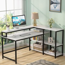 Study Writing Table For Home Office, Tribesigns 55-Inch Reversible L-Shaped - £121.79 GBP