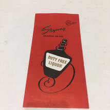 Vintage Skyway catering co. London airport duty free liquor price brochure  - £15.68 GBP