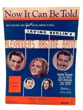 Now It Can Be Told Vintage Piano Sheet Music Alexanders Ragtime Band 1938  - $9.89