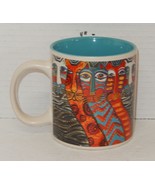 Laurel Bush Cats Feline Colorful Coffee Mug Cup Ceramic - €12,66 EUR