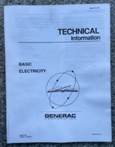 Generac 46941 Basic Electricity Manual  208 - £11.21 GBP
