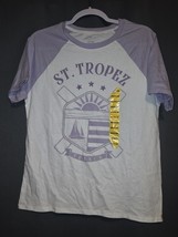 St. Tropez Destinations H.I.S. International Purple T-Shirt Size M - $27.55