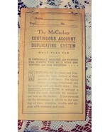 The McCaskey Register Co. Multiplex Pad H.L Spealman, Druggist circa 1900 - £6.17 GBP