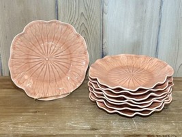 Set of 8 ~ Metlox Poppytrail Lotus Apricot Peach Salad Plates 8 1/4” - $70.11