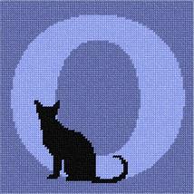 Pepita Needlepoint kit: Letter O Black Cat, 7&quot; x 7&quot; - $50.00+