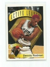 Dennis Rodman (Chicago Bulls) 1995-96 Topps Active Leader Card #2 - £2.36 GBP