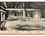 Interior of Fijian House Burenisa Fiji UDB Postcard Z3 - £19.68 GBP