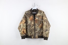 Vintage 90s Cabelas Boys Size Large Reversible Camouflage Puffer Bomber ... - $54.40