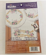 Bucilla special edition dresser scaft and doily set 65513 garden trellis... - $28.50 CAD