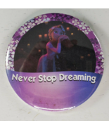 Disney Tangled Rapunzel Never Stop Dreaming Pinback Button - £8.51 GBP