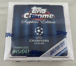2020-21 Topps Chrome UEFA Champions League Sapphire Edition Sealed Box - £310.30 GBP