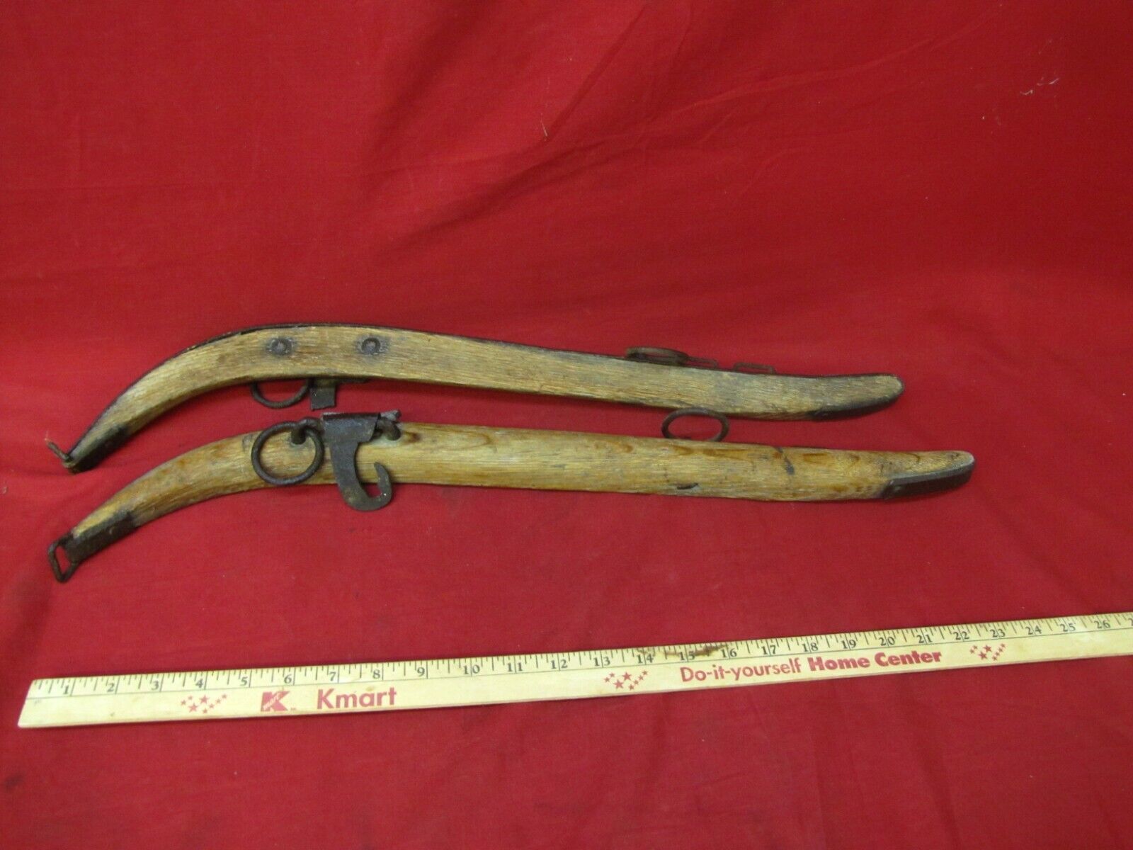 Primitive Wood Antique Horse Hames Vintage Horse Drawn Farming Tools #4 - $29.69