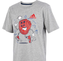 adidas Boys&#39; Short Sleeve Cotton Jersey Graphic T-Shirt NWT - $19.99