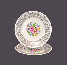 Pair of Fondeville Athlone salad plates. Ambassador Ware ironstone made ... - $74.78