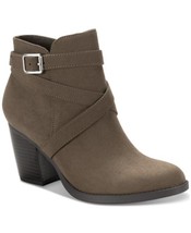 Style &amp; Co Zetaa Womens Faux Leather Buckle Ankle Boots - $25.00