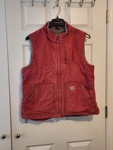 Carhartt Women Salmon Sherpa Lined Vest Size XL (16-18) - £47.06 GBP