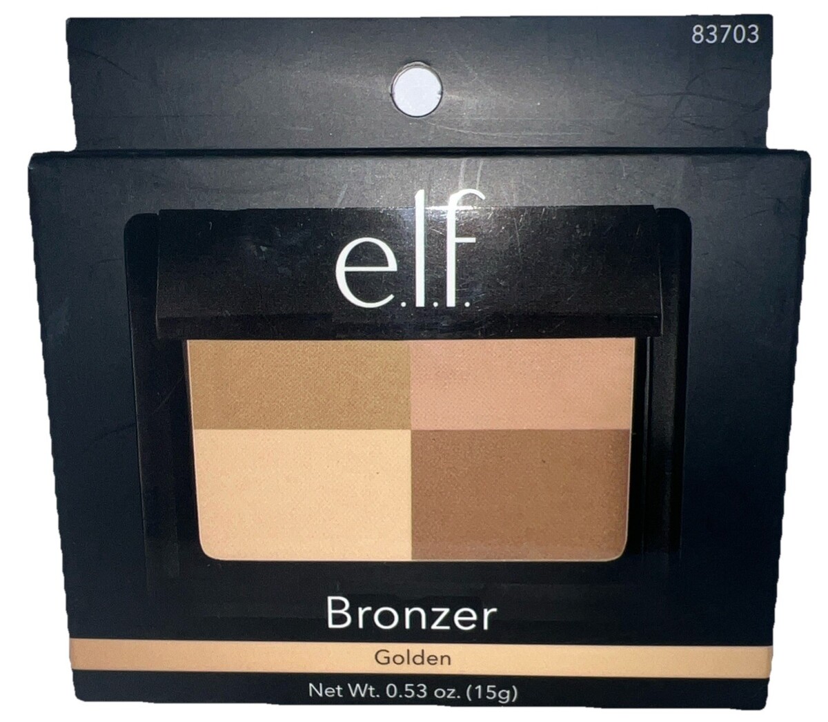 1- elf Bronzer #83703 GOLDEN Bronzer Quad Powder Compact W/ Mirror RARE ...