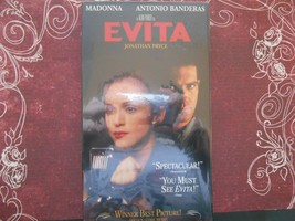 Evita VHS NTSC Madonna Antonio Banderas Brand New Sealed Golden Globe Award - £3.98 GBP