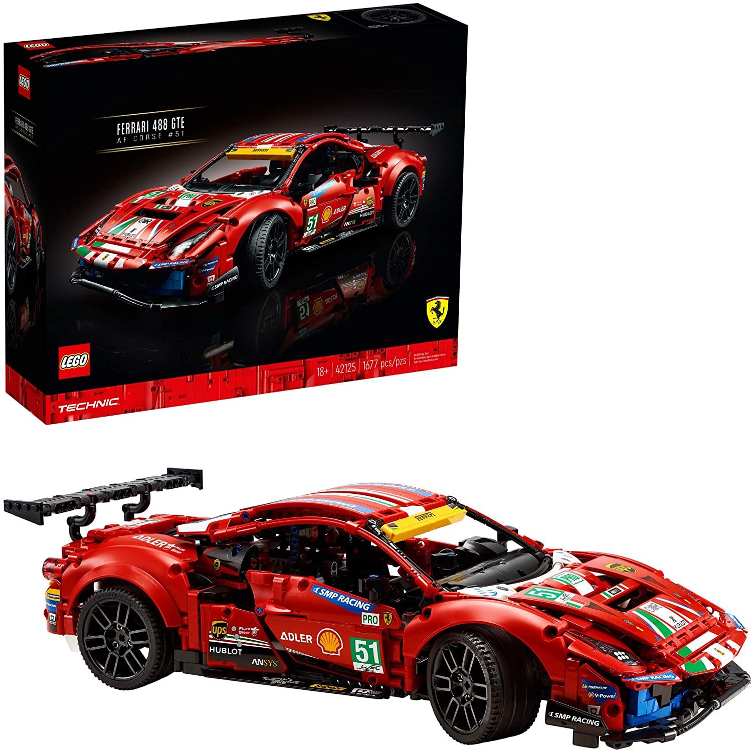 LEGO Technic Ferrari 488 GTE AF Corse #51 42125 Building Toy (1,677 Pieces) - $199.99