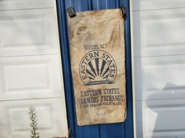 Antique/Vintage Eastern States Farmers Exchange 100 Lb. Cloth Feed Sack     - $29.99