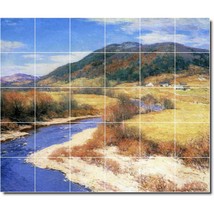 Willard Metcalf Landscape Painting Ceramic Tile Mural P05745 - $300.00+