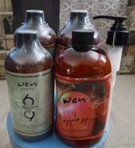 Wen By Chaz Dean Pear Apple Citrus Six Thirteen Cleansing Conditioner 4pc Lot - £94.84 GBP