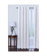 Blackout curtain panel 63&quot; x 50&quot; ivory white heavy rod pocket back tab t... - £27.65 GBP