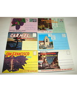6 1960s California Souvenir Postcard Folder Photo Sets - $17.99