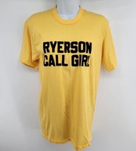 Ryerson Call Girl Vintage Roach Yellow T-shirt Size L USA - £23.26 GBP