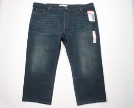 New Levis S61 Mens Size 50x30 Premium Flex Relaxed Fit Denim Jeans Pants Blue - £50.85 GBP