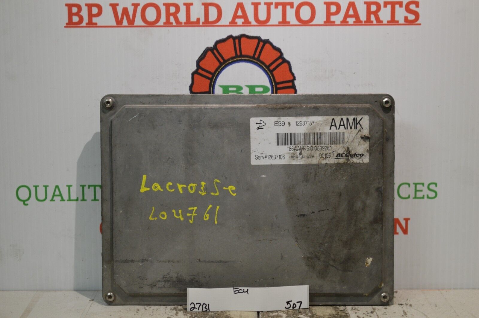 2010-11 SX Engine Compute 12637106 "Pogammed To You VIN Ecm Pcm Ecu
