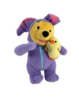 Vintage Winnie The Pooh Plush Easter Bunny Suit Chick Purple Yellow Fish... - £23.53 GBP