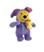 Vintage Winnie The Pooh Plush Easter Bunny Suit Chick Purple Yellow Fish... - £23.36 GBP