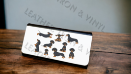 Women&#39;s Trifold Wallet - Dachshund Black and Tan Design - $24.95