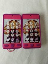 Set of 2 Build A Bear Workshop Lights Sounds Cell Phones - Toy Accessory Pink - $15.83