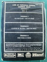 8 Track-Canned Heat-Live At Topanga Corral-Refurbished! Read description! - £26.68 GBP