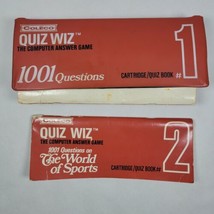 1978 Coleco Quiz Wiz The Computer Answer Game Cartridge Quiz Book # 1 #2... - $8.98