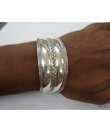traditional design sterling silver bracelet bangle cuff handmade jewelry - £91.00 GBP
