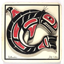 souvenir magnet Killer Whale by Jody Wilson British Columbia Canada Salish - £6.96 GBP