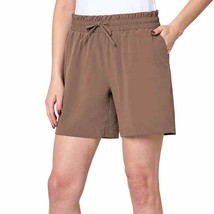 Mondetta Woven Short Elastic Waist w/Drawstring Mocha Mousse Women s Sz ... - $307.63 MXN