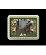 Custom Edible Birthday Cake Topper/ Peel like a sticker - $9.89