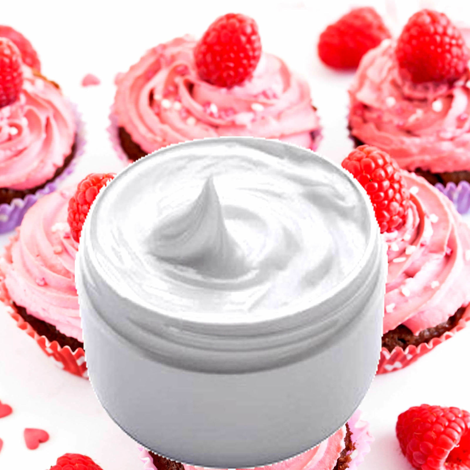 Raspberry Cream Cupcakes Scented Body/Hand Cream Skin Moisturizing Luxury - $15.95+