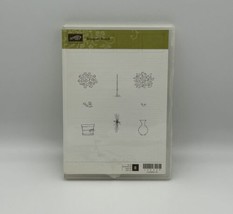 Stampin Up Bouquet Bunch Cling Mount Stamps Flower Pot Tree Squirrel Bird Vase - £7.97 GBP